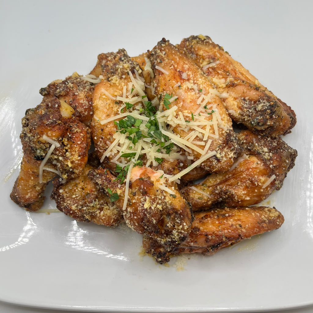 Crazy Amazing Garlic Parmesan Wings